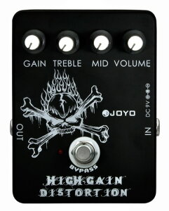 JOYO JF-04 High Gain Distortion エレキギター用 エフェクターペダル ミッドEQ搭載 ハイゲインディストーション