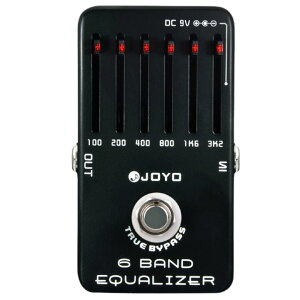 JOYO JF-11 6 Band EQ �C�R���C�U�[ �G�t�F�N�^�[ 6�o���h �O���t�B�b�NEQ ±18dB �g�D���[�o�C�p�X �M�^�[ �x�[�X 9V�d�r DC9V�Ή�