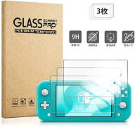 [3枚入り] Switch Lite 保護フィルム 液晶画面保護 硬度9H 2.5D 日本硝子素材 極薄 飛散防止 指紋防止 自…