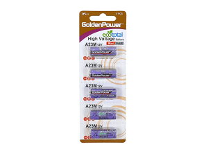 GOLDEN POWER 12V�A���J�����d�r �P5�d�r (�L�[���X�G���g���[�p) 23AE/23A/A23/V23GA/MN21�����R��/�J�[�Z�L�����e�B�[