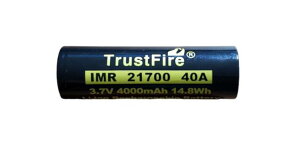 TrustFire 21700 3.7V 40A 4000mAh 14.8W Li-ion Rechargeable Battery gXgt@C[ obe[ [dr Batteries with Protected PCB For Toy/Electrical Tools d₻̑̃foCX