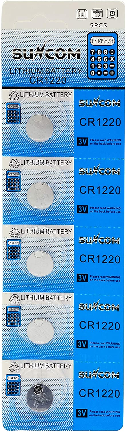 宅送 ネコポス SUNCOM CR1220 3V 専門ショップ ボタン電池 SR カード型リモコンなど様々な用途に 送料込 電卓や時計携帯ゲーム機 3220-11 20シート100個 リチウム電池