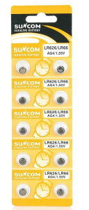 [{^dr] SUNCOM `Edr LR66 377 AG4 LR626 1.5V 1V[g d⎞vgуQ[@EJ[h^RȂǗlXȗprɁi3603-10)