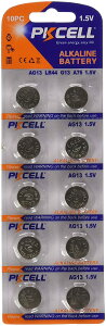 [{^dr] PKCell LR44 AG13 G13 A76 357 1.5V {^RCdr 10V[g