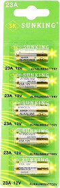 [アルカリ電池] SUNKING アルカリ乾電池12V-23A （A23 23AE LRV8-1BP MN221 V23GA 181A 3LR50 互換) 23A (1シート(5個) (at_3873-05)Y