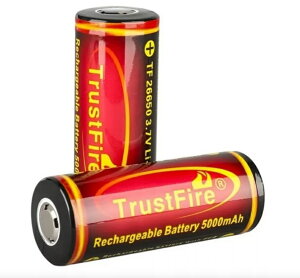 TrustFire�@ 26650 x2�Z�b�g 5000mAh Li-ion �[�d�d�r�@���`�E���C�I���@�o�b�e���[2�{ �����d���₻�̑��̃f�o�C�X��