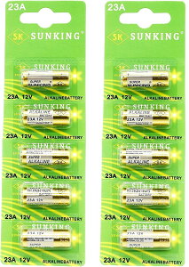 SUNKING �A���J�����d�r 12V-23A �iA23 23AE LRV8-1BP MN221 V23GA 181A 3LR50 �݊�) 23A (1�V�[�g 5����)