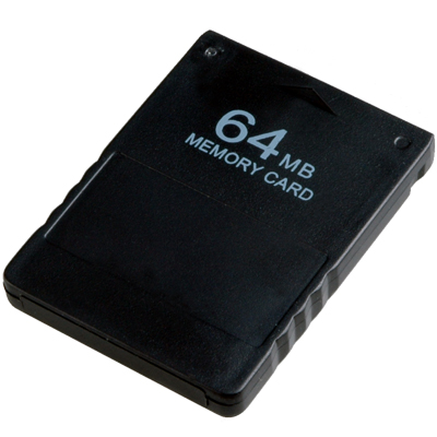 SR[ネコポス 送料込] PS2 専用 メモリカード 64mb PlayStation2 Memorycard 8倍のセーブデータ保存可能 プレステ2用　※純正品ではございません※ (at_0222-00)
