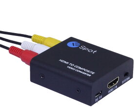 [ESPOT] HDMI to コンポジット AV RCA 変換コンバーター 2017年 新モデル（at_3727-00）