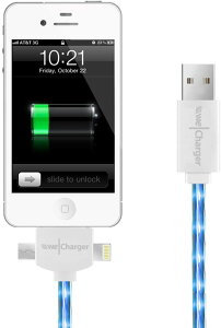Wecharger 31 CgjO Abv 30s micro-USB Lightning lXȎނ̃X}z1{ŏ[d\ 3in1 USB [dP[ui30s+8s+}CNUSB) iPhone iPad iPad Mini android[ ubN
