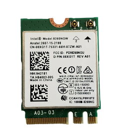 AC-8260 Intel Dual Band Wireless-AC 8260 8260NGW M.2 802.11AC 867 Mbps+ Bluetooth 4.2/インテル デュアルバンド ワイヤレスラン 無線LAN カード Windows10対応 (3775-00)