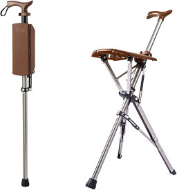 [日本正規品 2年間保証] Ta-Da Chair ターダチェア 一本杖 ステッキ 三脚 椅子 ワンタッチ ステッキチェア 軽量 介護 高齢者 母の日 父の日 敬老の日 プレゼント 85cm 【日本語説明書付】