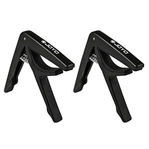 [2�Z�b�g] JOYO JCP-01 Portable Light Capo �J�| �M�^�[ �J�|�^�X�g Black for 6 String Electric Acoustic Guitar Black �u���b�N