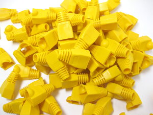 [CG[] RJ45 RlN^ Jo[ × 100 LAN RlN^̕ی Connector Protect Case cover LANP[u [qJo[ F yellow