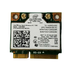 Broadcom Wireless Network Interface Card LenovoレノボThinkPad用 インテル7260AC 7260HMWデュアルバンド WiFiブルートゥース4.0 Wlanカード04X6010 2.4GHz / 5GHz デュアルバンドWiFi 最大速度867Mbps(4178-01)