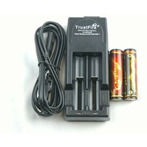 TrustFire 18650 dr 2{ + TR-001 [d Zbg@obe[`[W[ 7TCYΉiubNj
