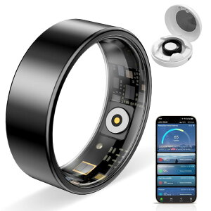 スマートリング smart ring メンズ・レディース用、女性の月経周期の予測、睡眠モニタリング、血中酸素、心拍数、ストレス検出、歩数計、スマートフィットネストラッカー、iPhone  Android