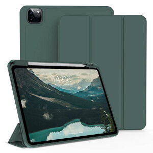 KenKe iPad Pro 11 �P�[�X ��4/3/2���� 2022/2021/2020 �J�o�[ �y�� �_�炩���V���R�� TPU�ގ� �y�����[ �ی�J�o�[ ��2����Pencil�[�d�Ή� 3�i�K�܂��݉� �X�^���h �}�O�l�b�g�t�� �����X���[�v�@�\ (��