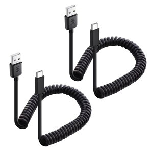 Cable Matters USB-A USB-C LkP[u - 30-120cmA3A/15W[dE480Mbpsf[^ΉAUSBC ݌v/Apple CarPlay  Android Auto/iPhone 15 Pro