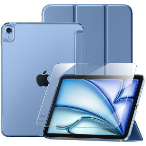 �y�K���X�t�B�����Z�b�g�zMaledan �Ή�iPad air 11�C���` �P�[�X - 9H�K���X�t�B�����t�� M4(2026)/M3(2025)/M2(2024)�Ή� �O�܂� �X�^���h �I�[�g�X���[�v�@�\ �y�� ���^ �ϏՌ� ���h�~ �R�X�p �L�b�`
