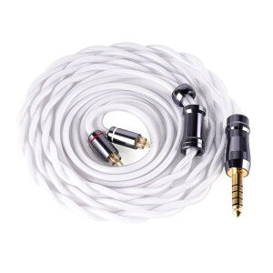 NICEHCK SnowWings �C���z�����P�[�u�� 0.78mm 2Pin 4.4mm 7N�⃁�b�L�{24K�����b�LOCC�{�����d�����V�[���h�w���� hifi���P�[�u�� �{���̋����b�L �����p �������P �������R�l�N�^ 1.2m DIY(4.4mm