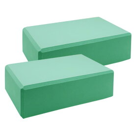 [SUNGRAN] ヨガブロック 2個セット 厚み7.5cm 高密度EVA素材 軽量 撥水 水洗い可 ヨガポーズ 安定 やわらか触感 角面取り 初心者 体幹 ストレッチ ピラティス フィットネス 補助 エクササイズサポ
