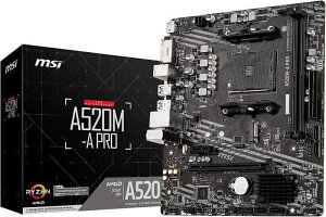 MSI �}�U�[�{�[�hA520M-A PRO �yRyzen 5000�V���[�Y (AM4)�Ή��z Micro ATX [AMD A520����] MB5136