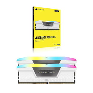CORSAIR DDR5-6000MHz fXNgbvPCp VENGEANCE RGB DDR5V[Y (PC5-48000) 32GB [16GB×2] -zCg- CMH32GX5M2B6000C40W