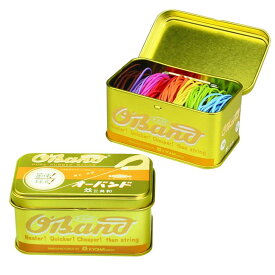 輪ゴム オーバンド ゴールド缶 30g #16 8色ミックス GG-040-MX 共和 少量 カラフル 色つき カラー ゴムバンド 収納 入れ物つき