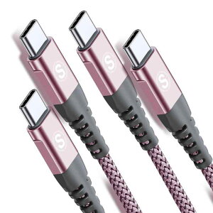 USB Type C �P�[�u���y1m/2�{�Z�b�g�z PD�Ή� 65W�}���[�d Sweguard USB-C to USB-C �P�[�u�� �^�C�vc �[�d iPhone 17/16/15 Pro Max,iPad Pro/Air/mini6,MacBook,