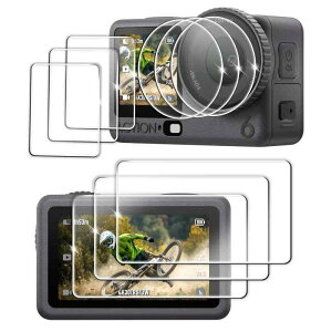 FitStill�����K���X�t�B����DJI Osmo Action 6�ɓK�p ���C����ʗp3�� + �T�u��ʗp3��+LED�ی�t�B����3�� DJI Action 6�t���ی�t�B���� ���� �d�x9H�A�h������A�w��h�~�A�C�A�h�~�A��U�h�~