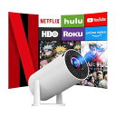 プロジェクター 小型 家庭用 WiFiなしでも使える スマホ有線接続 1080P 270°回転 天井投影 Bluetooth5.4 電動台形補正