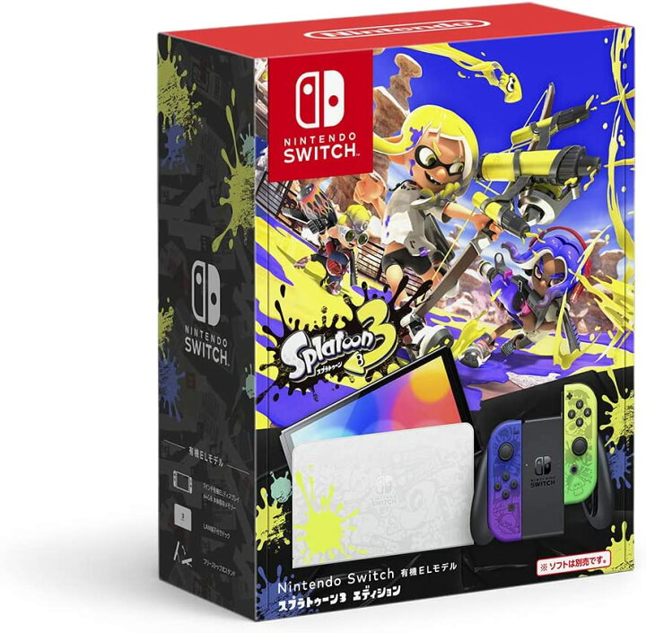 楽天市場 Point最大3倍 1500円クーポン 新品 Nintendo Switch 有機elモデル スプラトゥーン3エディション 本体 Heg S Kcaaa 販売一丁目