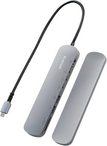 �G���R�� USB Type-C �n�u �h�b�L���O�X�e�[�V���� 8-in-1 DST-C23SV/EC �Œ�p�X�^���h�t PD�Ή� 100W USB3.1 Gen1 ��������