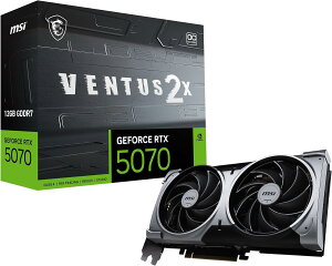 MSI GeForce RTX 5070 12G VENTUS 2X OC GeForceRTX507012GVENTUS2XOC/NV mGeForce RTXV[Y /12GBn