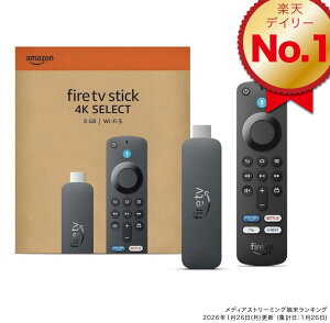 Amazon Fire TV Stick 4K Select 4K�̍��掿�X�g���[�~���O �X�g���[�~���O���f�B�A�v���C���[ 2025�N���� B0CN415PTV