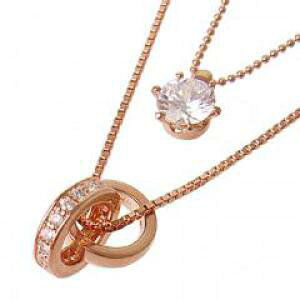 �_�u�� �����O ��1���� 2�A �l�b�N���X �iPinkGold�R�[�e�B���O�j10P03Dec16�y�y�M�t_��z