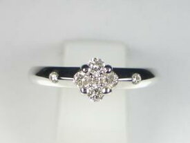 K18WGダイヤ リング10P18Jun16【楽ギフ_包装】