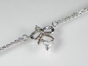K10WGアクアマリン/ダイヤブレスレット10P24Aug13