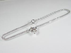 K10WGアクアマリン/ダイヤブレスレット10P24Aug13