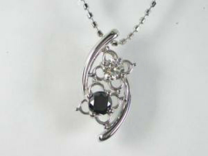 楽天市場】K18WG ホワイトゴールド ブラックダイヤモンド/ダイヤ  