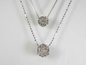 K18WGダイヤ ペンダント ネックレス10P03Dec16【楽ギフ_包装】