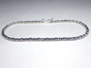K18WGホワイトゴールドダイヤモンドブレスレット