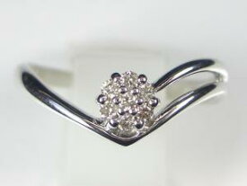 K18WGダイヤ リング10P18Jun16【楽ギフ_包装】