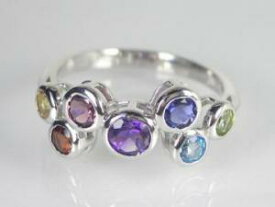 K18WG ホワイトゴールドセブンカラー リング10P03Dec16【楽ギフ_包装】