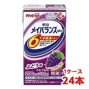 yyŗz  CoX Mini Ԃǂ 125ml 1P[X i24{j h{⏕Hi ^pN7.5g H@2.5g meiji