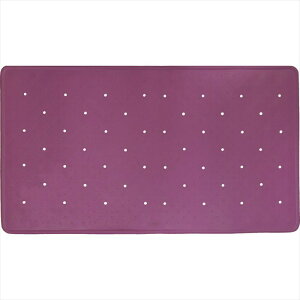 島製作所 すべり止めバスマット楽湯 40cm×70cm パープル 7542 介護用 滑り止め 転倒防止 入浴補助 入浴サポート