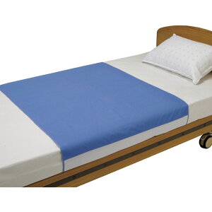 竹虎 デニムシーツ 1枚入り 102120 防水シーツ 幅90cm×175cm(防水部分:90cm×105cm) ベッドシーツ 介護ベッド 高齢者 老人 乾燥機OK