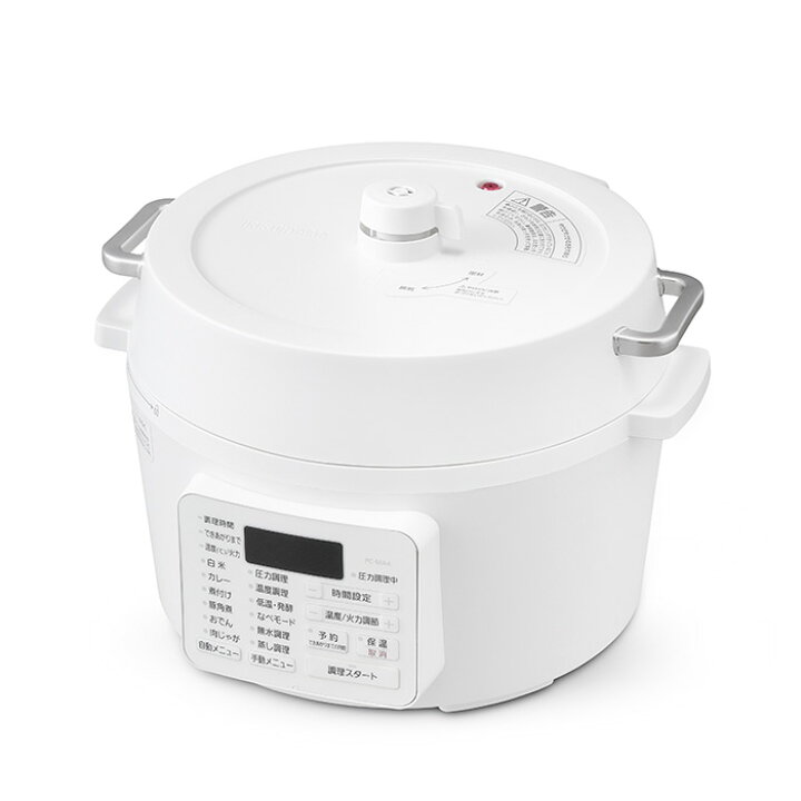 楽天市場】【品薄】 アイリスオーヤマ 電気圧力鍋 4.0L PC-MA4-W 