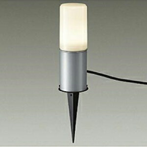 DAIKO LED照明器具 アウトドア アプローチ灯 白熱灯60Wタイプ 電球色 ランプ付 差込プラグ付 防雨形 本体色:シルバー スパイク式 DWP38627Y